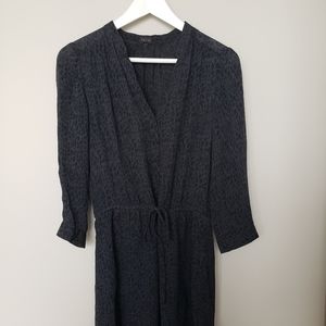 Aritzia T.Babaton Bennett Dress XS Black Leopard Print